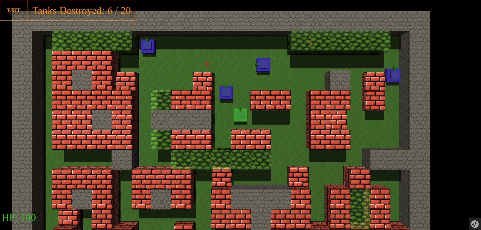 3D Tank Action - Browser Games MVAONE Screenshots of the game 2