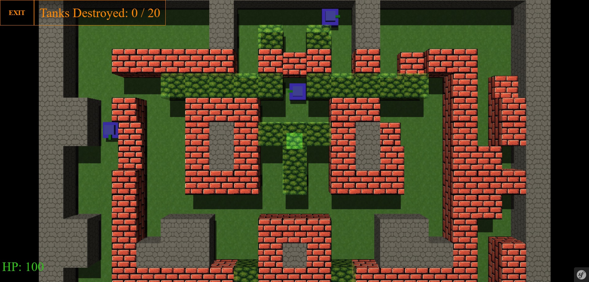 3D Tank Action - Browser Games MVAONE Screenshots of the game 3