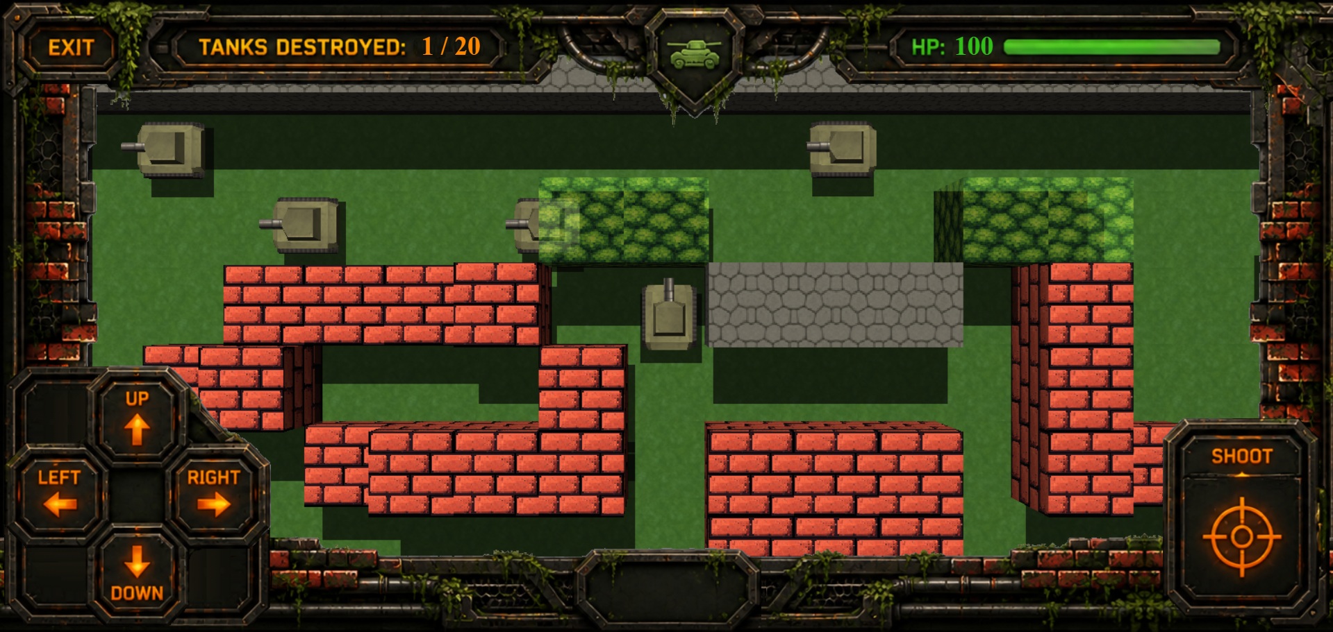 3D Tank Action - Browser Games MVAONE Screenshots of the game 2